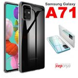 Ceponya Galaxy A71 Ultra İnce Esnek Sararmaz Şeffaf Süper Silikon Kılıf