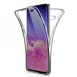 Ceponya Galaxy S10 360 Tam Koruma Şeffaf Silikon Kılıf