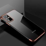 Ceponya Galaxy S20 Plus Köşeleri Renkli Kamera Korumalı Şeffaf Kılıf