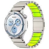 Ceponya Huawei Watch GT4 46mm Uyumlu Kordon Metal Kasa Silikon İç Kısım Tasarım
