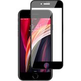 CepStok Apple iPhone Se 2020/2022 Kırılmaz Cam 5d Tam Kaplayan 9h Temperli Ekran Koruyucu - Siyah - Şeffaf - iPhone Se 2/3