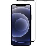 CepStok iPhone 12 Kırılmaz Cam 5d Tam Kaplayan 9h Temperli Ekran Koruyucu - Siyah - Şeffaf