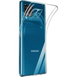 CepStok Samsung Galaxy M12 Kılıf Kamera Korumalı Tıpalı Şeffaf Silikon