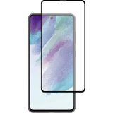 CepStok Samsung Galaxy S21 Fe Kırılmaz Cam 5d Tam Kaplayan Ince Ekran Koruyucu - Siyah - Şeffaf