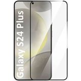 CepStok Samsung Galaxy S24 Plus Kırılmaz Cam 5d Tam Kaplayan Ince Ekran Koruyucu - Siyah - Şeffaf - Galaxy S24+