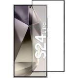 CepStok Samsung Galaxy S24 Ultra Kırılmaz Cam 5d Tam Kaplayan Ince Ekran Koruyucu - Siyah - Şeffaf