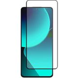 Cepstok Xiaomi 13T Kırılmaz Cam 5D Tam Kaplayan 9H Temperli Ekran Koruyucu - Siyah - Şeffaf