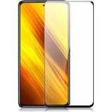 CepStok Xiaomi Poco X3 Nfc Kırılmaz Cam 5d Tam Kaplayan Temperli Ekran Koruyucu - Siyah - Şeffaf