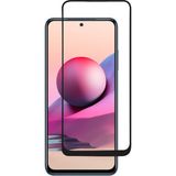 CepStok Xiaomi Redmi Note 10S Kırılmaz Cam 5d Tam Kaplayan Temperli Ekran Koruyucu - Siyah - Şeffaf