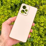 CepStok Xiaomi Redmi Note 12 Pro 5g Kılıf Kenar Detaylı Yumuşak Parlak Silikon - Açık Pembe
