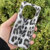 CepStok Xiaomi Redmi Note 14 Pro 4g Kılıf Leopar Desenli Içi Kadife Kapak - Gri