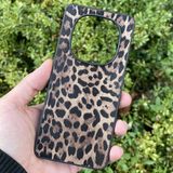 CepStok Xiaomi Redmi Note 14 Pro 4g Kılıf Leopar Desenli Içi Kadife Kapak - Siyah