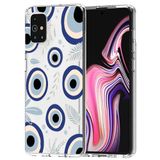 CepteCepnet Galaxy A71 İle Uyumlu Özel Tasarım Baskılı Kamera Korumalı Şeffaf Telefon Kılıfı 1