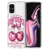 CepteCepnet Galaxy A71 İle Uyumlu Özel Tasarım Baskılı Kamera Korumalı Şeffaf Telefon Kılıfı 5