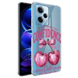 CepteCepnet Redmi Note 12 Pro 5G İle Uyumlu Özel Tasarım Baskılı Kamera Korumalı Şeffaf Telefon Kılıfı 5