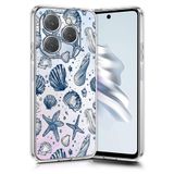 CepteCepnet Tecno Spark 20 Pro İle Uyumlu Özel Tasarım Baskılı Kamera Korumalı Şeffaf Telefon Kılıfı 6
