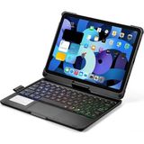 Ceptetoptan iPad Pro 11 (2021) Kılıf Magic Dönen Klavyeli Tablet Kılıf - Siyah - NEO8088-3102