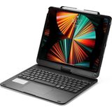 Ceptetoptan iPad Pro 12.9 (2021) Kılıf Magic Dönen Klavyeli Tablet Kılıf - Siyah - NEO4209-4493