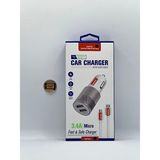 Ceptex Micro Uyumlu Araç Şarj Aleti S-317 Araba Çakmaklık Şarj - Beyaz