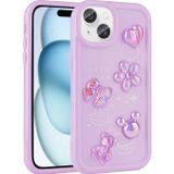 Cepustik Apple iPhone 15 Plus Kılıf Kabartma Figürlü Parlak Toys Silikon Kılıf