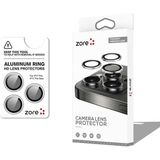 Cepustik iPhone 17 Pro Max Kamera Lens Koruyucu CL-12 Premium Safir Parmak İzi Bırakmayan Anti-Reflective Titanyum-Gümüş