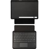 Cepustik Telefon Aksesuarları Galaxy Tab S7 Fe Lte (T737-T736-T733-T730) Border Keyboard Bluetooh Bağlantılı Standlı Klavyeli Tablet Kılıfı - Siyah
