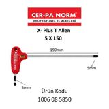 Cer-Pa Cerpa Prosoft Alyan Uçlu Tornavida Allen - Kırmızı - Siyah - 5x80MM