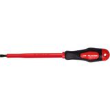 Cer-Pa Norm Prosoft İzoleli Tornavida Mıknatıslı Düz Uçlu 4.0 - 10 Cm - Düz 4.0 - 10 Cm. - Kırmızı