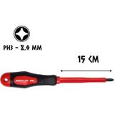 Cer-Pa Norm Prosoft İzoleli Tornavida Mıknatıslı YILDIZ Uçlu PH3 - 15 cm.