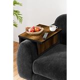 Ceramical Kls Ayarlanabilir Koltuk Sehpası Yan Sehpa - Ceviz