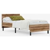 Ceramical KR1 Tek Kişilik Karyola - 90x190 - Ceviz - 90 x 190 cm - Meşe