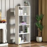 Ceramical KTS3E Modern 5 Raflı Kitaplık 54x155 cm Beyaz