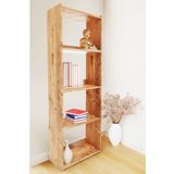 Ceramical KTS3E Modern 5 Raflı Kitaplık - 54x155cm - Çam