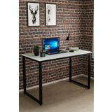 Ceramical MS1 Metal Ayaklı Çalışma Masası - 120cm - Beyaz