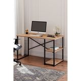 Ceramical MSR Raflı Çalışma Masası - 60x120cm - Çam - 72 x 120 x 60 cm - Atlantik Çam
