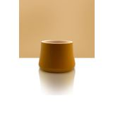 CeramicArtDecor El Yapımı Seramik Saksı - İçi Sırlı - 13cmx10cm - Kahve Bej Renk