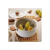 Ceramoni Seramik Derin Tencere 24 Cm-Krem