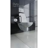 Cerastyle Duru Rimless Bedensel Engelli Asma Klozet + Yavaş Kapanır Klozet Kapağı - Beyaz