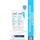CeraVe Ayak Bakım Seti: Gün Boyu Nemlendiren Ayak Kremi 88 ml x2