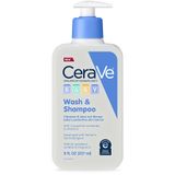 CeraVe Bebek Yıkama ve Şampuan | 2'si Bir Arada Cilt ve Saç İçin Yırtılmaz Banyo Ürünü | Parfüm, Paraben, Boya, Ftalat ve Sülfat İçermez | E Vitaminli Sabun | 8 Ons