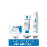CeraVe Cilt Bakım Seti: Cerave Nemlendirici Krem 340gr&La Roche-Posay Lipikar Syndet 100ML&Termal Su 50ML