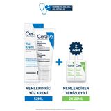Cerave Cilt Bakım Seti:nemlendirici Yüz Kremi 52Ml&Nemlendiren Temizleyici 2X20ml