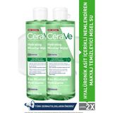 Cerave Hyalüronik Asit Içerikli Nemlendiren Makyaj Temizleyici Misel Su 400 ml 2 Adet