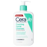 CeraVe Köpüklü Yüz Temizleyici, Makyaj Sökücü ve Yağlı Ciltler için Günlük Yüz Yıkama, Paraben ve Kokusuz, 16 Fl Oz