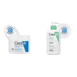CeraVe Kuru Ciltlere Özel 340 ml Nemlendirici Krem+236 ml Köpüren Temizleyici