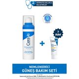 CeraVe Nemlendirici Güneş Bakım Seti Tüm Cilt Tipleri İçin 2 Parça Hyaluronik Asit ve SPF 30