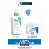 CeraVe Temizleyen ve Nemlendiren 236 ml Köpüren Temizleyici+340 ml Nemlendirici Krem