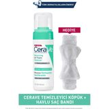 Cerave Temizleyici Köpük ve Havlu Saç Bandı Seti Karma ve Hassas Cilt Tipleri İçin Özel Ürün
