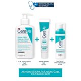 CeraVe Yağlı Ve Düzensiz Ciltler Için Yüz Temizleme Jeli 236 Ml + Yenileyici Retinol Serum 30
