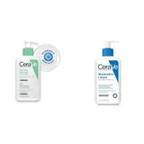 CeraVe Yüz Bakım Seti: Kuru Ciltler için Nemlendirici Losyon 236 ml & Normal ve Yağlıya Dönük Ciltler için Köpüren Temizleyici 236 ml